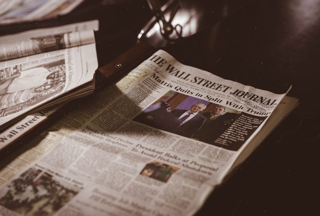 about-us Newspaper on the table